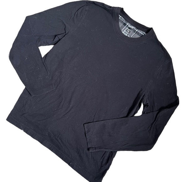 SONOMA BLACK LONG SLEEVE CREWNECK LOUNGEWEAR TOP SIZE MEDIUM - Picture 2 of 4